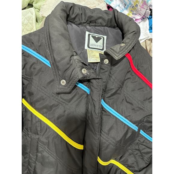 Vintage Obermeyer women’s  snow ski jacket 90’s HONG KONG size 14 - Picture 3 of 6